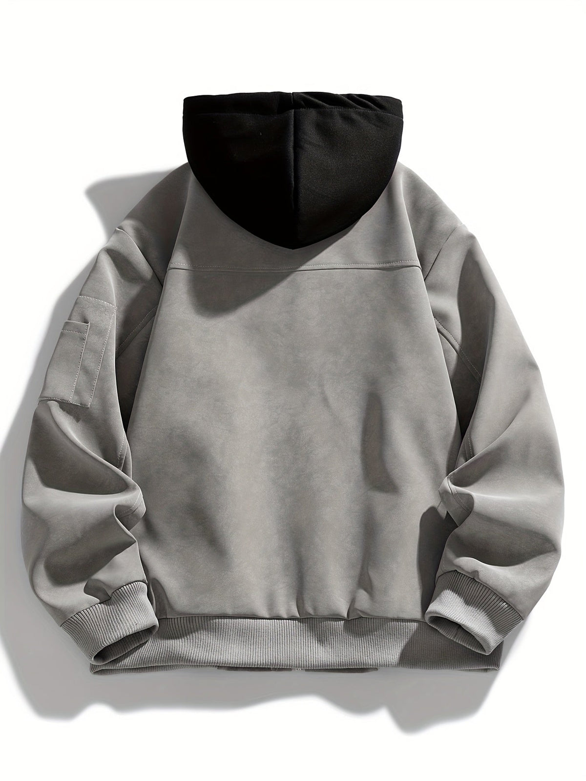 Men's Easy Fit Hoodie Style Zip Jacket with Pocket
