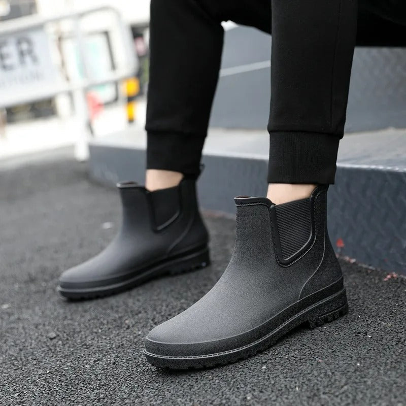 Women's Slim Fit Sealed Chelsea Platform Rainboots