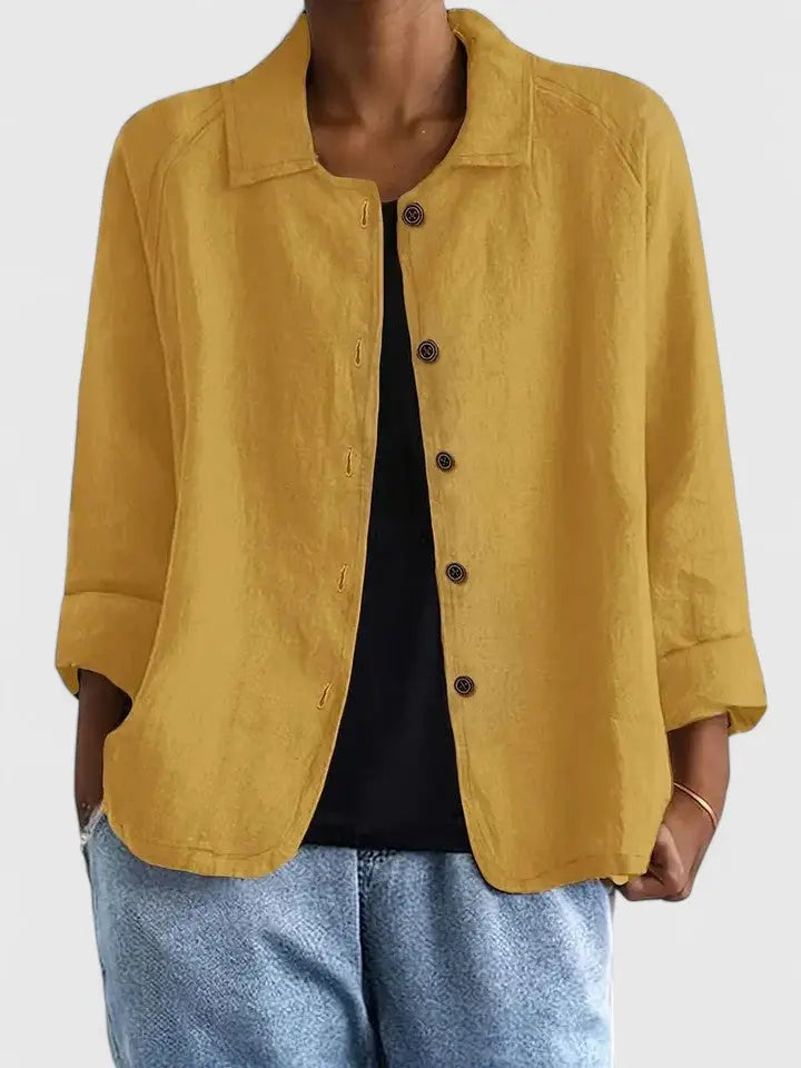 Women's Everyday Cotton Button-Down Overshirt Jacket