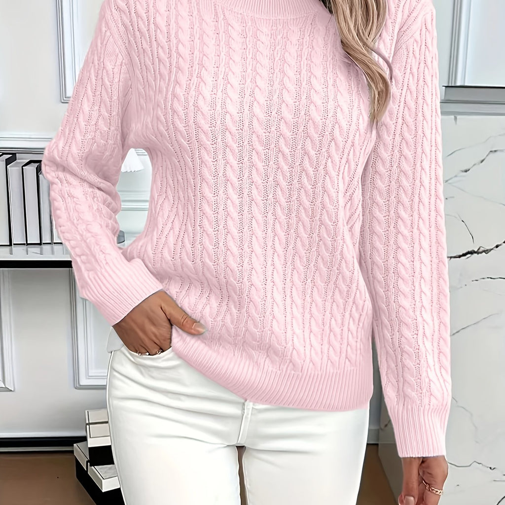 Women's Easy-Fit Classic Cable Sweater