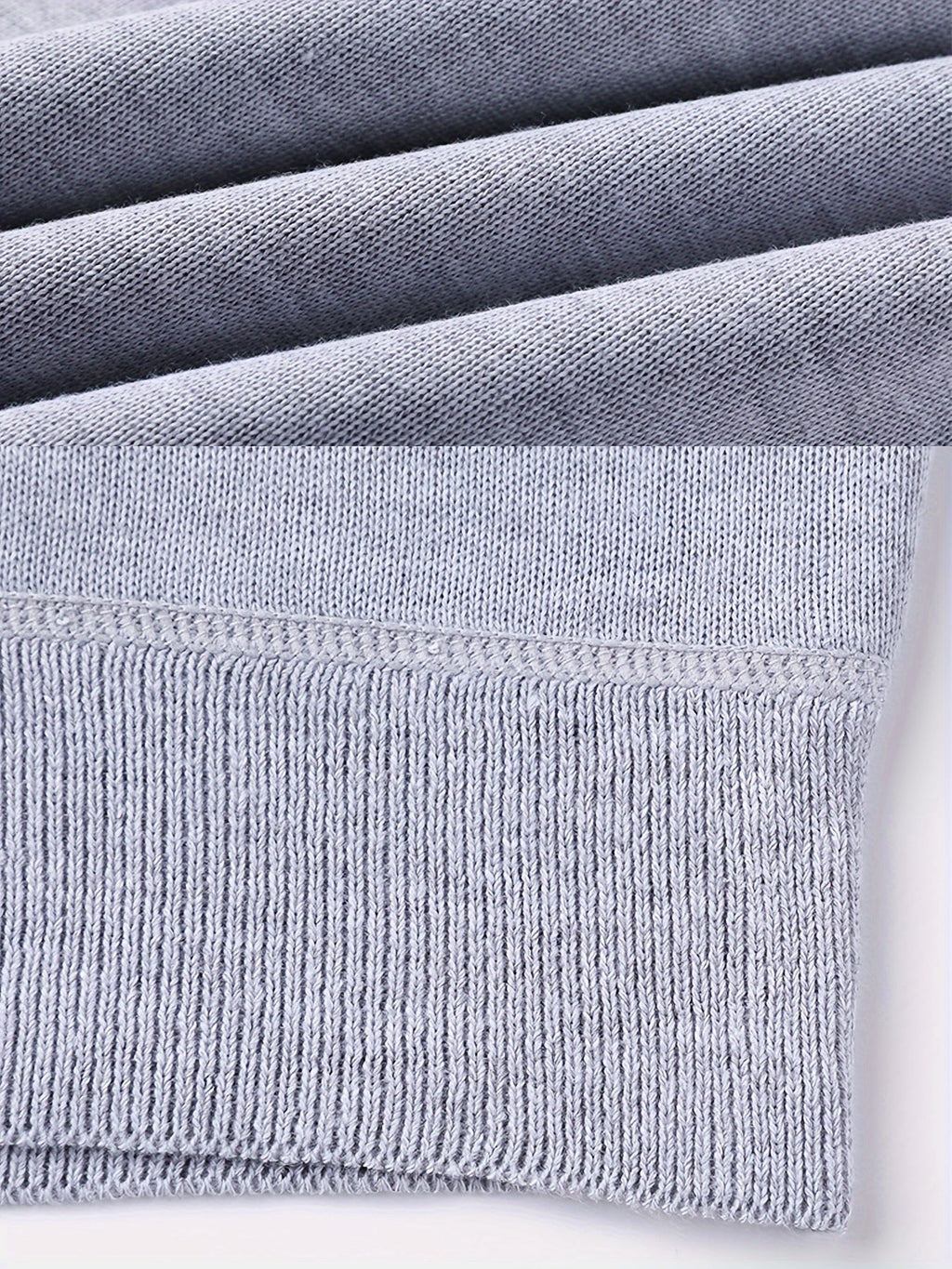 Men's Warm Lined Rollneck Pullover Knit Top