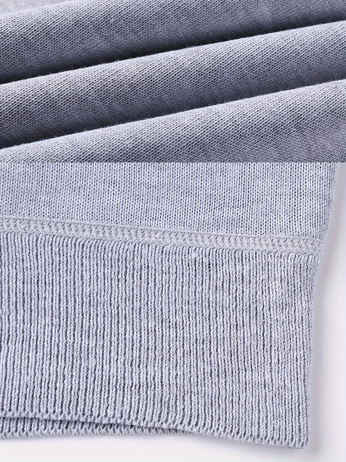 Men's Warm Lined Rollneck Pullover Knit Top