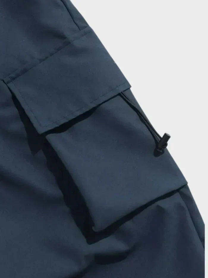 Men's Loose Streetwear Wide-Leg Utility Pants