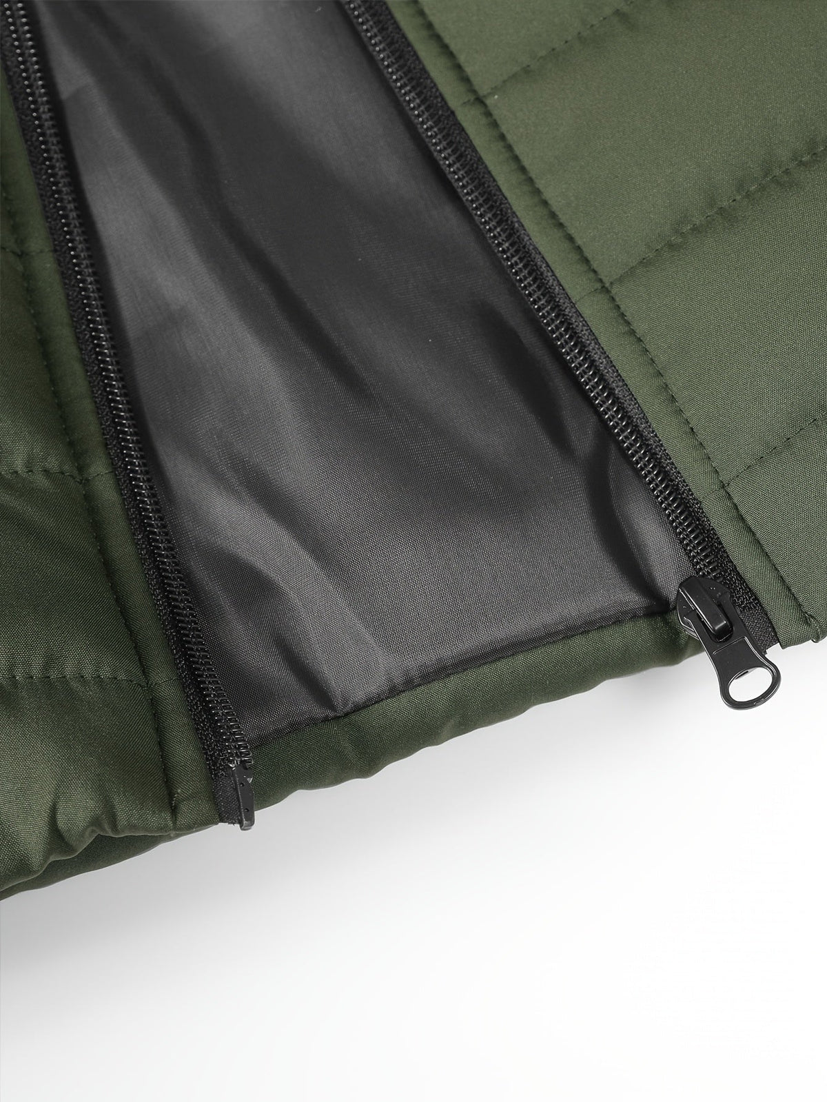 Men's Layering Vest with Quilting and Stand Collar