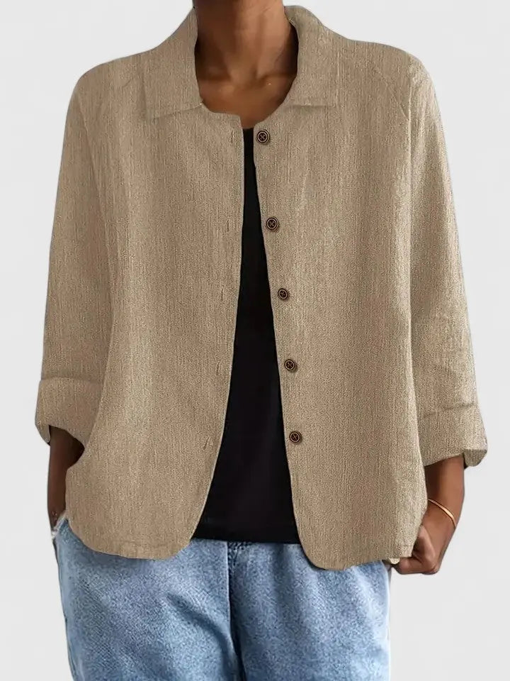 Women's Everyday Cotton Button-Down Overshirt Jacket