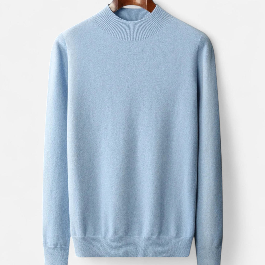 Men's Warm Business Dinner Half-Neck Wool Sweater