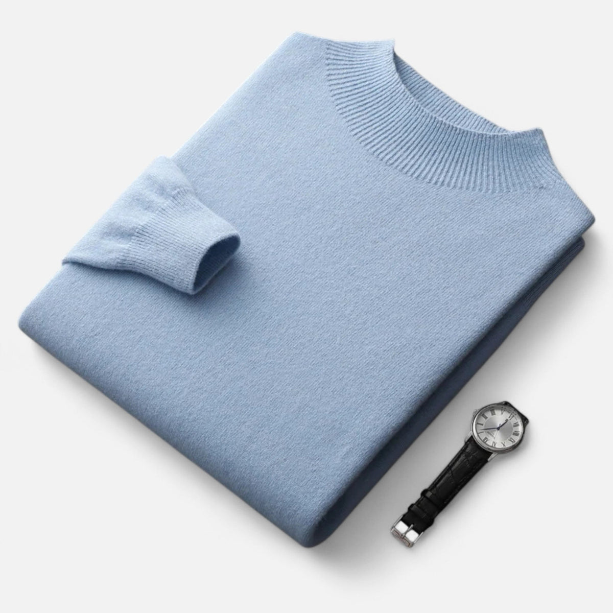 Men's Warm Business Dinner Half-Neck Wool Sweater