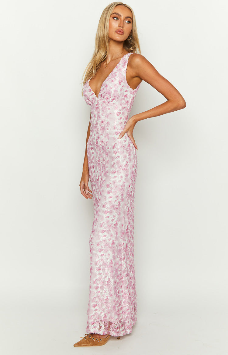 Women's Summer Celebration Floral Maxi Dress