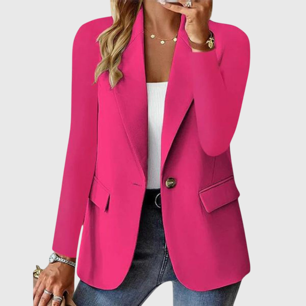 Women's Polished Workwear Blazer with Structured Shape