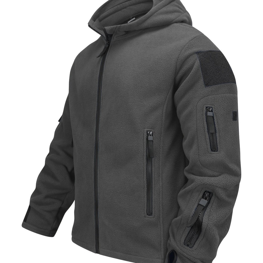 Men's Tough Insulated Hooded Jacket with Zip Pockets