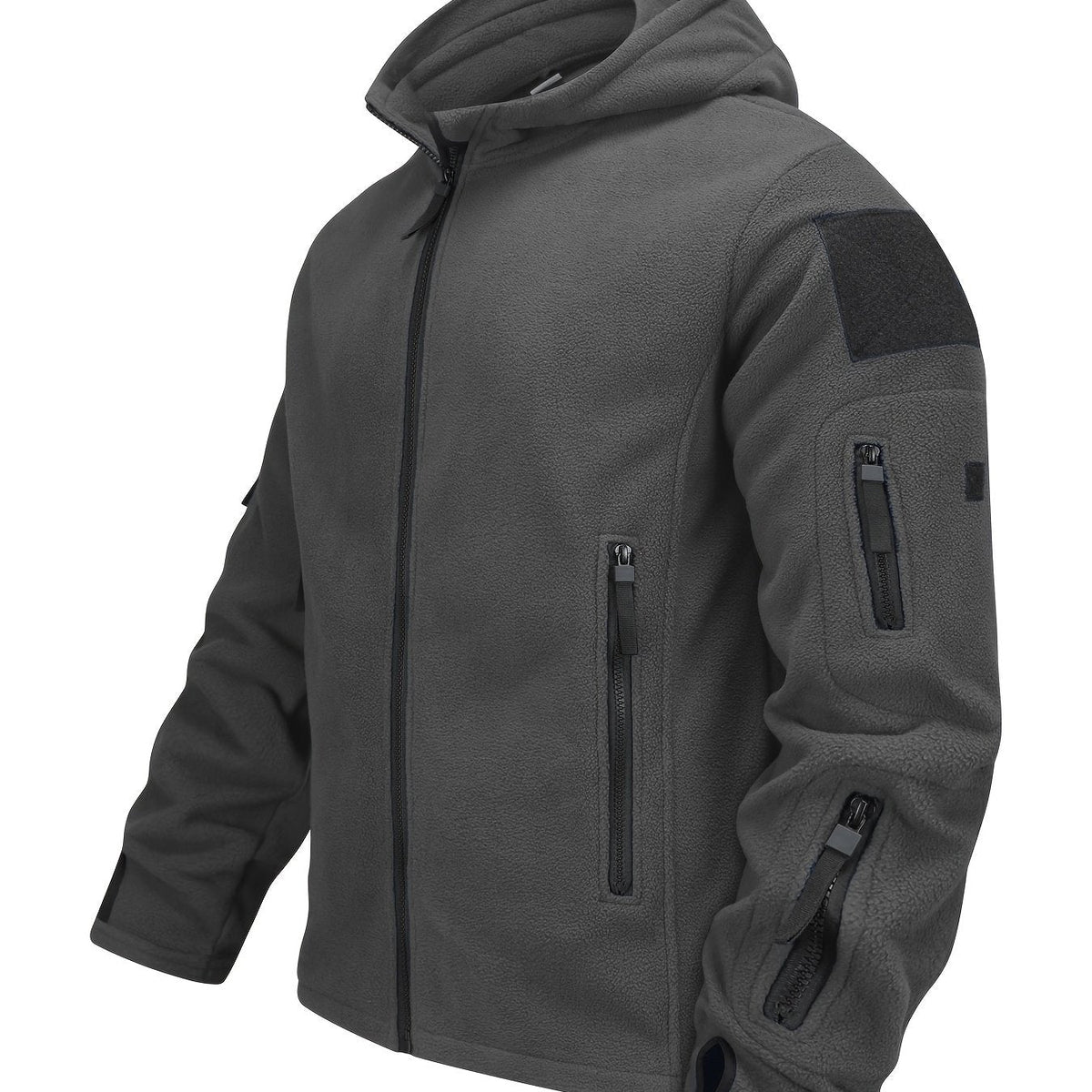 Men's Tough Insulated Hooded Jacket with Zip Pockets