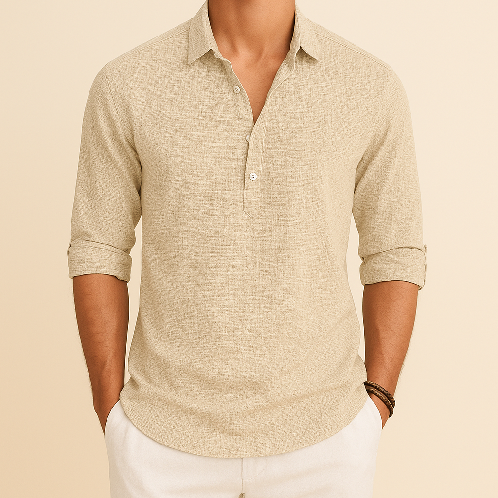 Men's Laid-Back Transitional Season Polo Shirt
