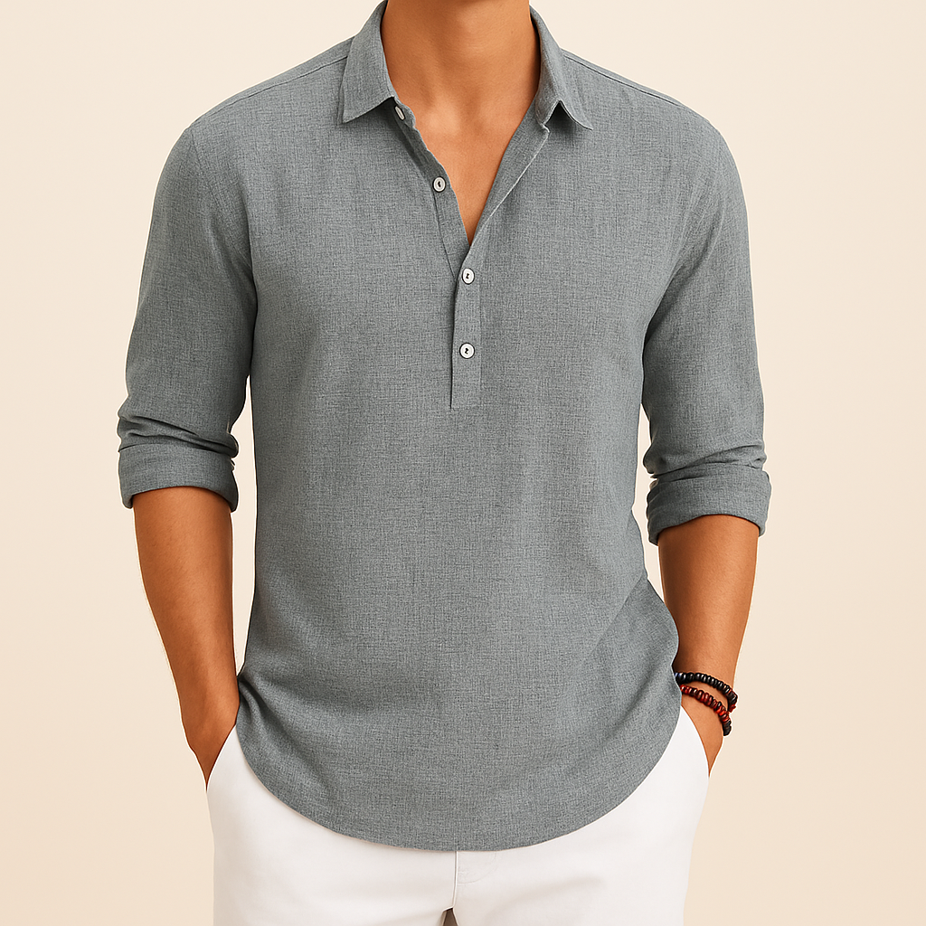 Men's Laid-Back Transitional Season Polo Shirt