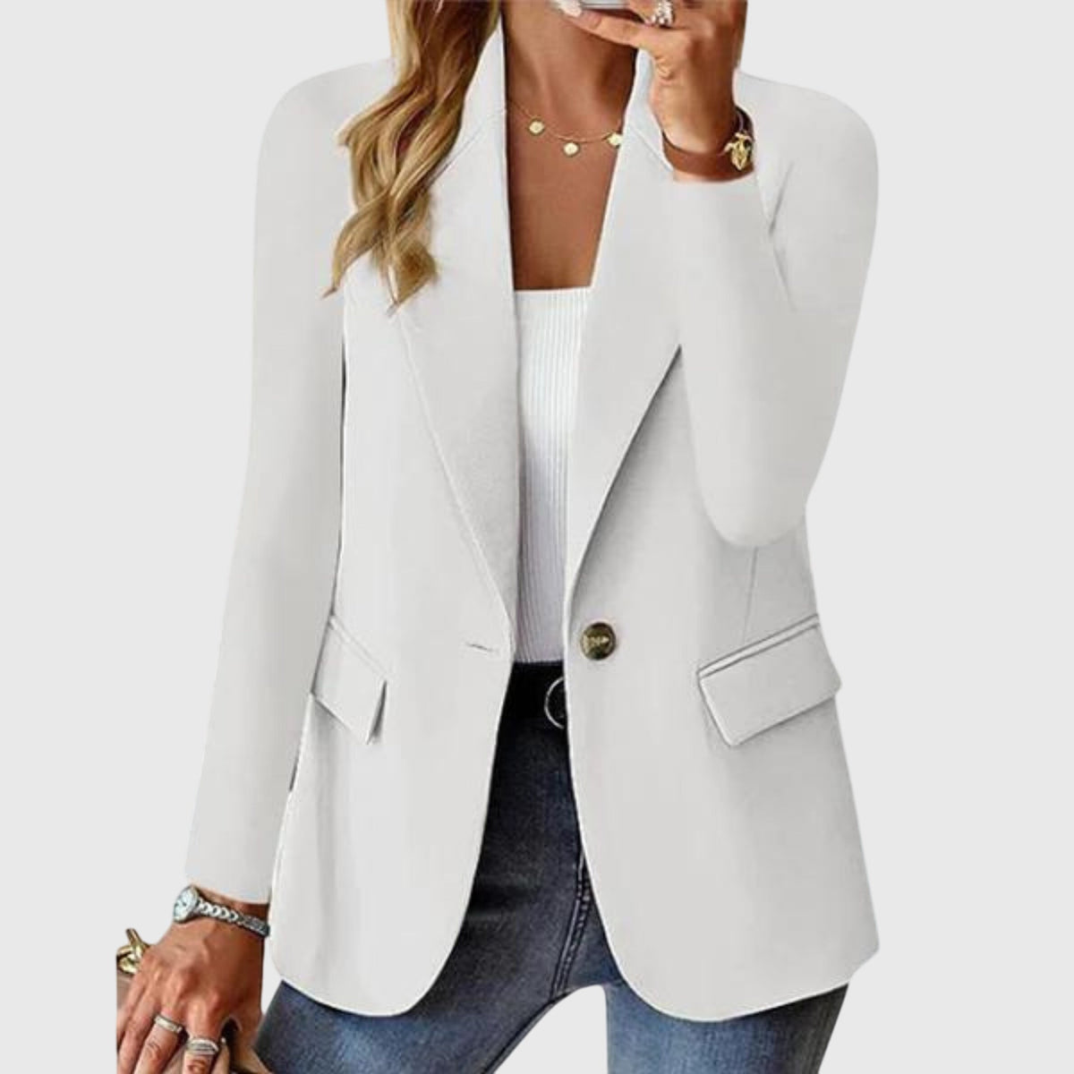 Women's Polished Workwear Blazer with Structured Shape