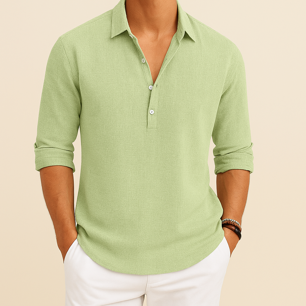Men's Laid-Back Transitional Season Polo Shirt