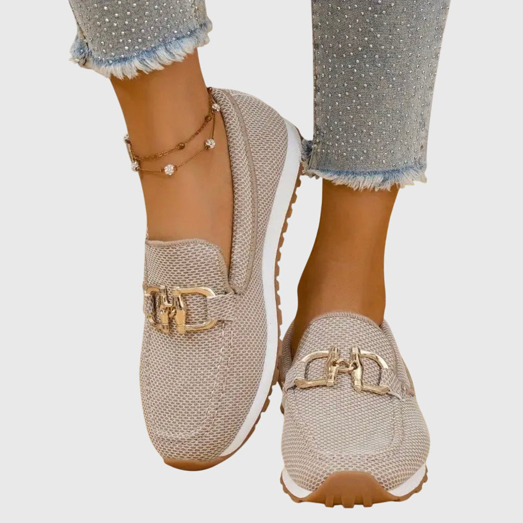 Women's Supportive Horsebit Detail Comfort Slip-Ons