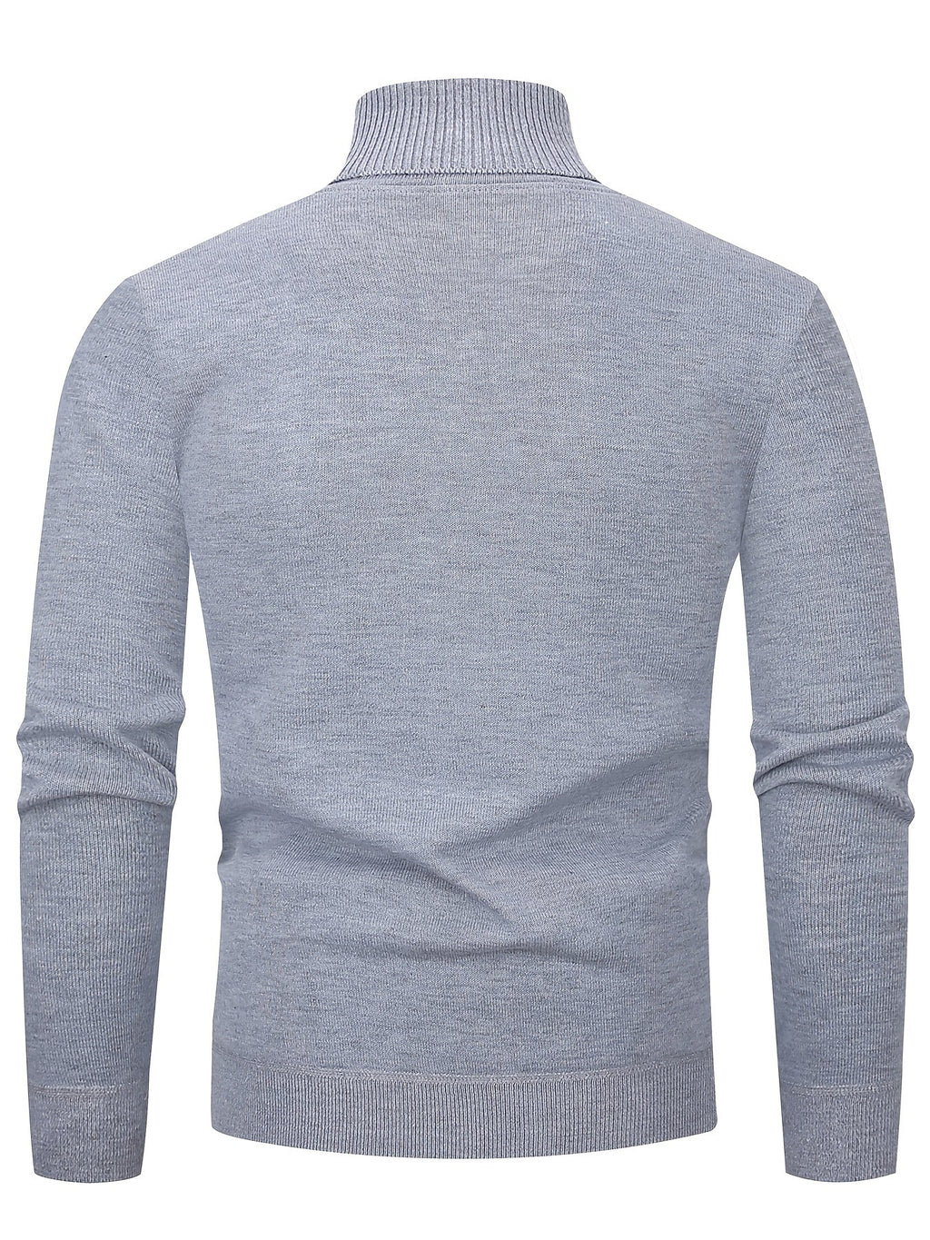 Men's Warm Lined Rollneck Pullover Knit Top
