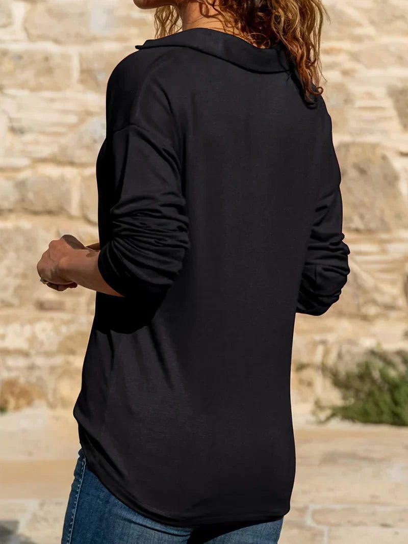 Women's Casual Quarter-Zip Style Sweater