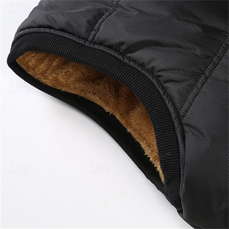 Men's Sleeveless Puffer Gilet Lined in Sherpa