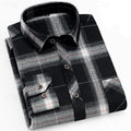 Men's Soft Plaid Layering Button-Down Overshirt