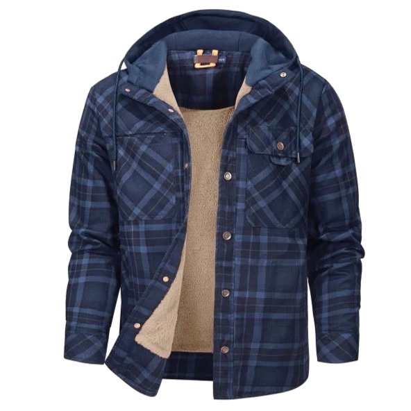 Men's Plush Lined Printed Shell Jacket