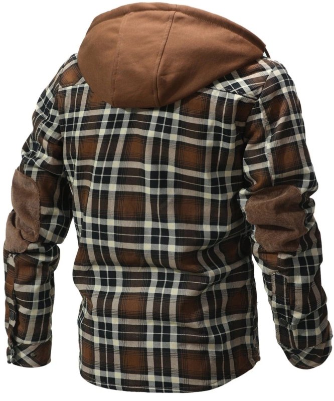 Men's Plush Lined Printed Shell Jacket