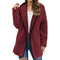 Women's Cozy Zip-Front Jacket with Plush Hood
