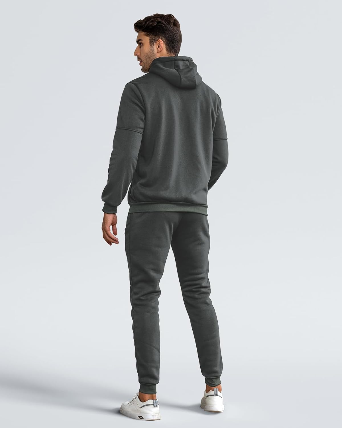 Men's Everyday Hooded Zip Jacket and Sweatpants Tracksuit