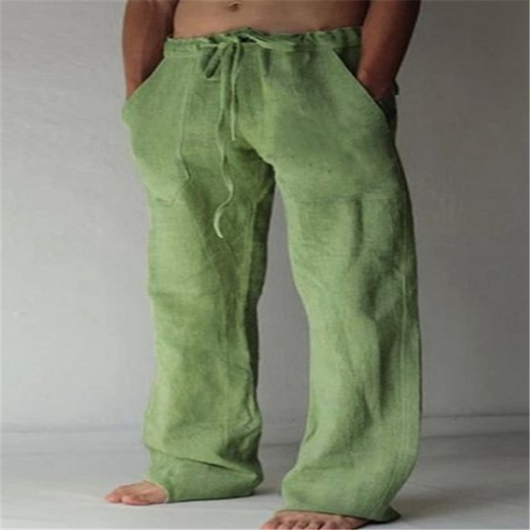 Men's Loose Drawstring Waist Everyday Wide Pants