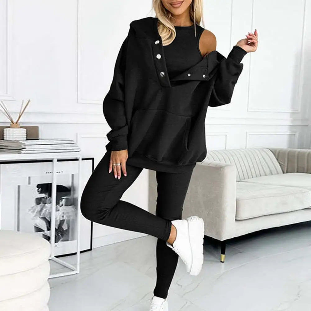 Women's Hoodie and Legging Matching Errand Travel Set