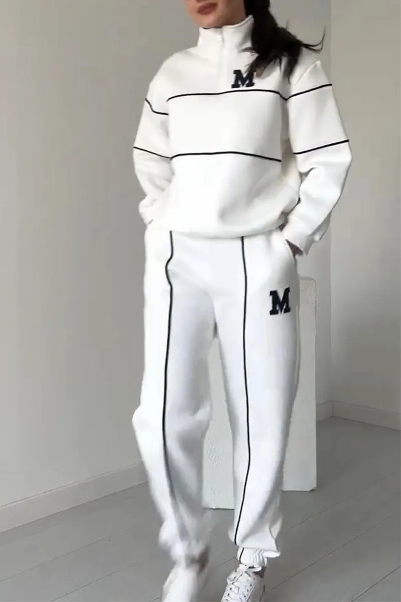 Women's Easy Travel Errand Half-Zip Jogger Outfit Set