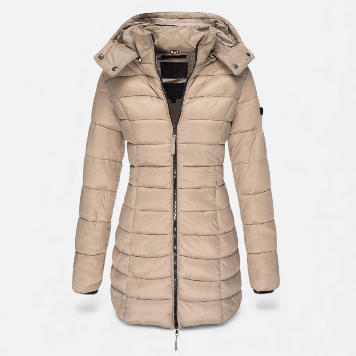 Women's Tailored Quilted Puffer Jacket in Mid Length