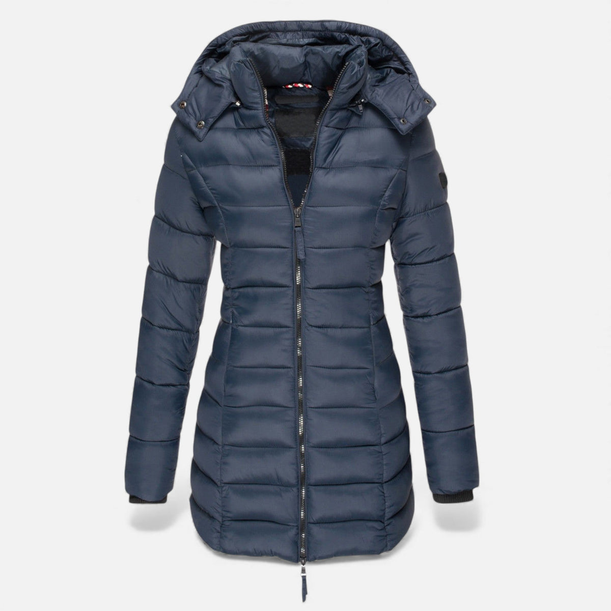 Women's Tailored Quilted Puffer Jacket in Mid Length