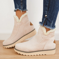 Women's Warm Fur-Lined Winter Platform Ankle Boots