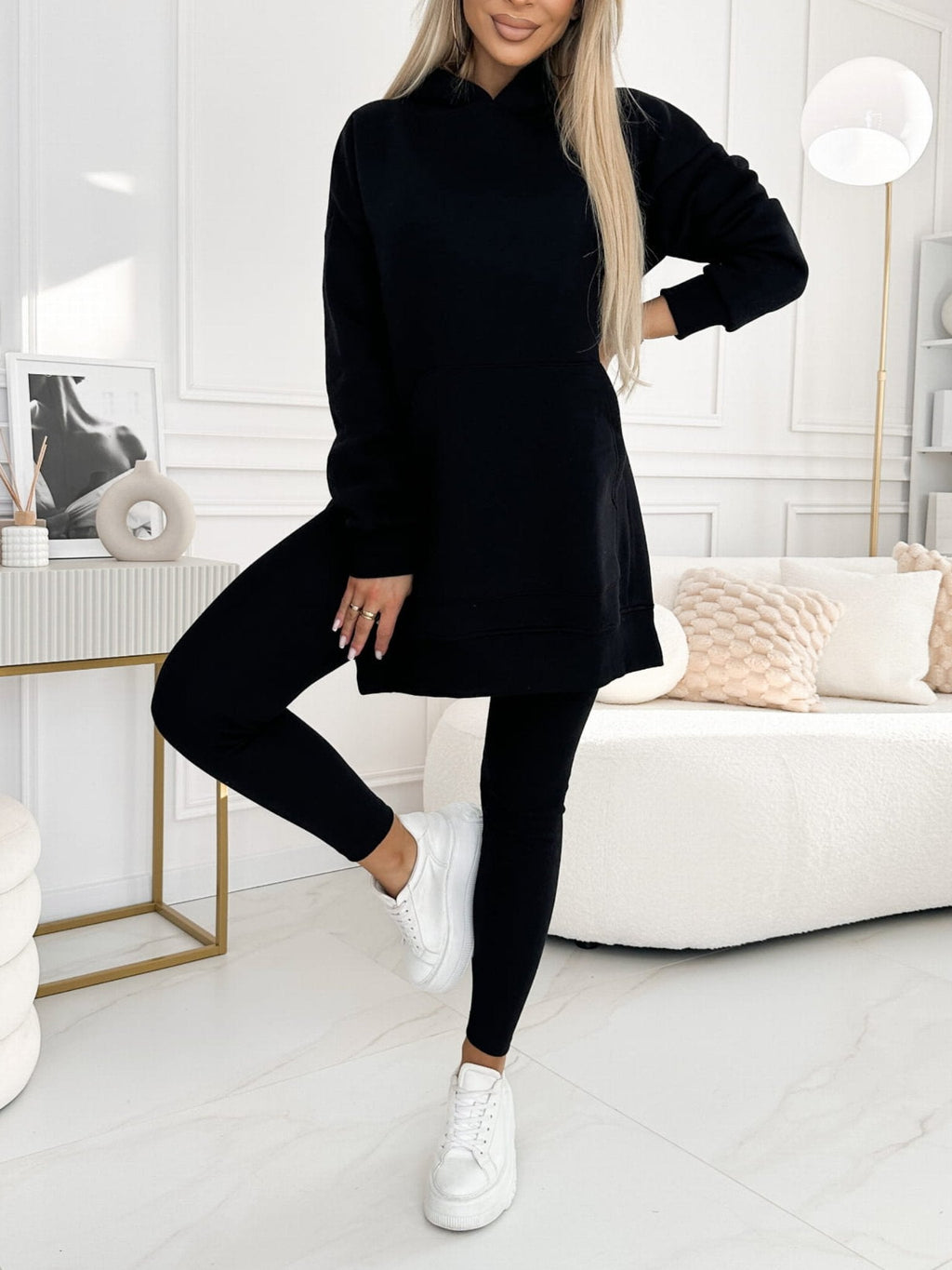 Women's Travel Day Hooded Pullover Legging Two Piece Set