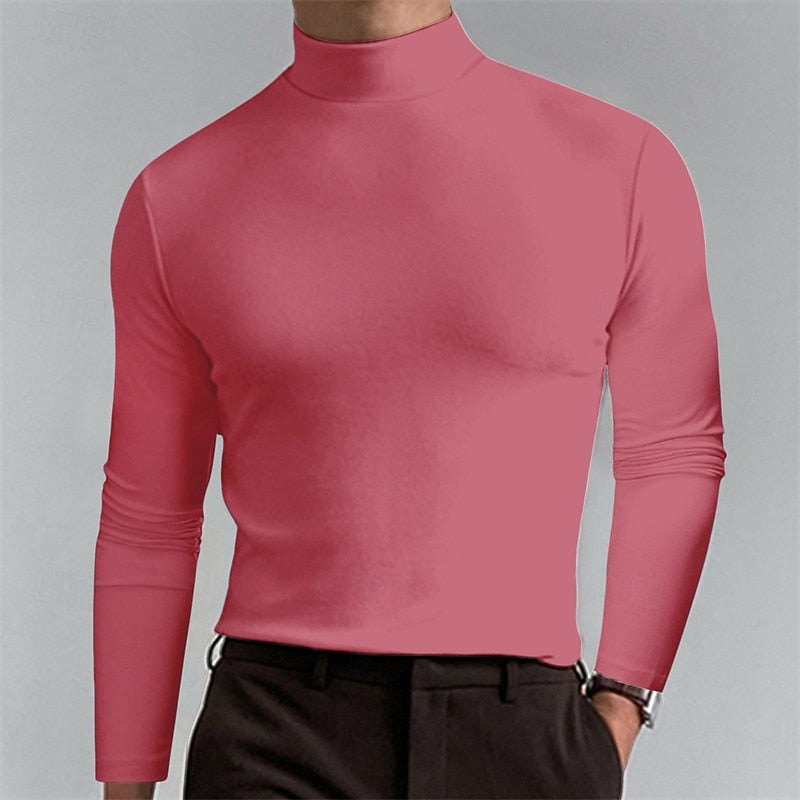 Men's Winter Turtleneck Sweater with Classic Fit