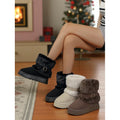 Women's Soft Cushioned Ankle Boots with Fur Trim