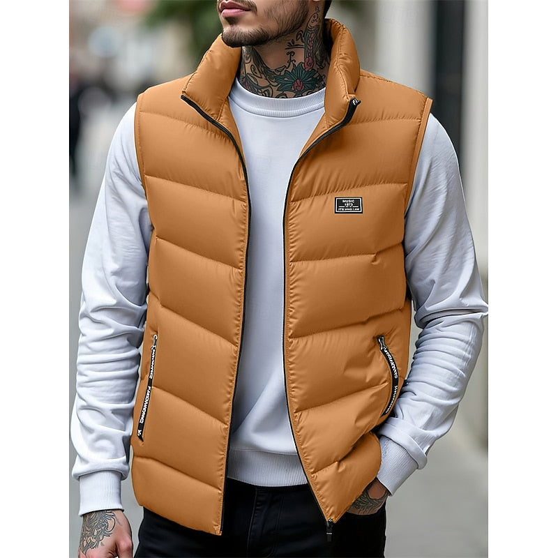 Men's Insulated Quilted Sleeveless Puffer Vest