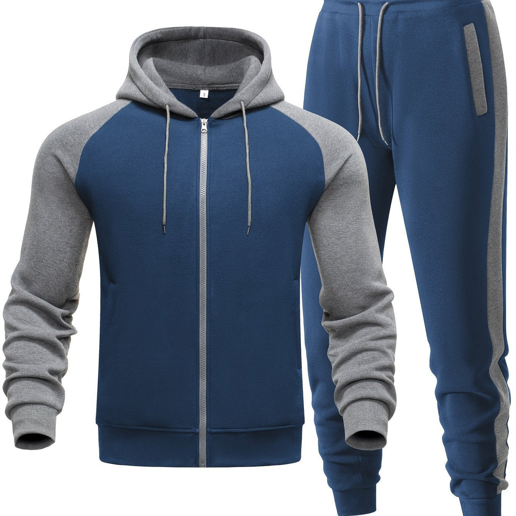 Men's Casual Two-Piece Hoodie and Sweatpants Set