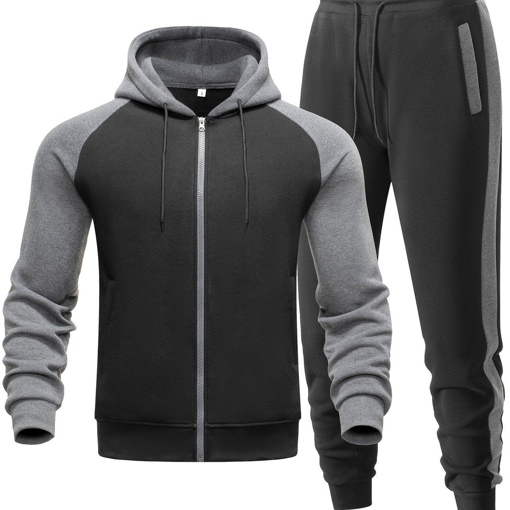 Men's Casual Two-Piece Hoodie and Sweatpants Set