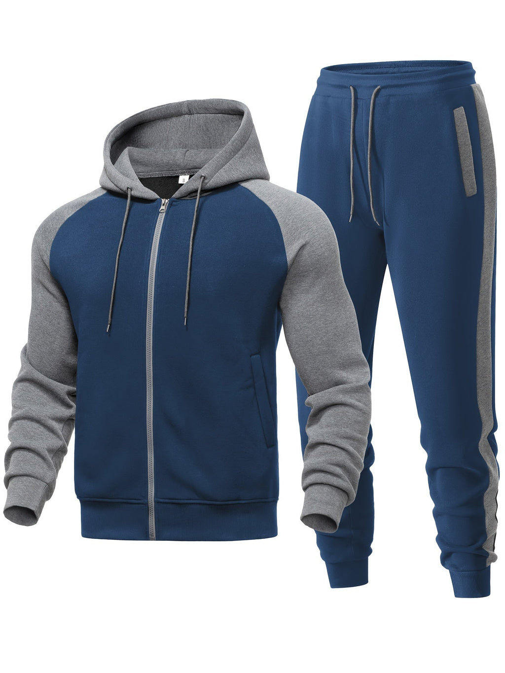 Men's Casual Two-Piece Hoodie and Sweatpants Set