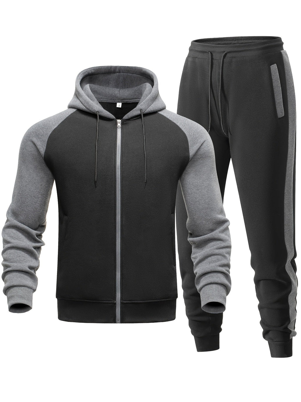 Men's Casual Two-Piece Hoodie and Sweatpants Set