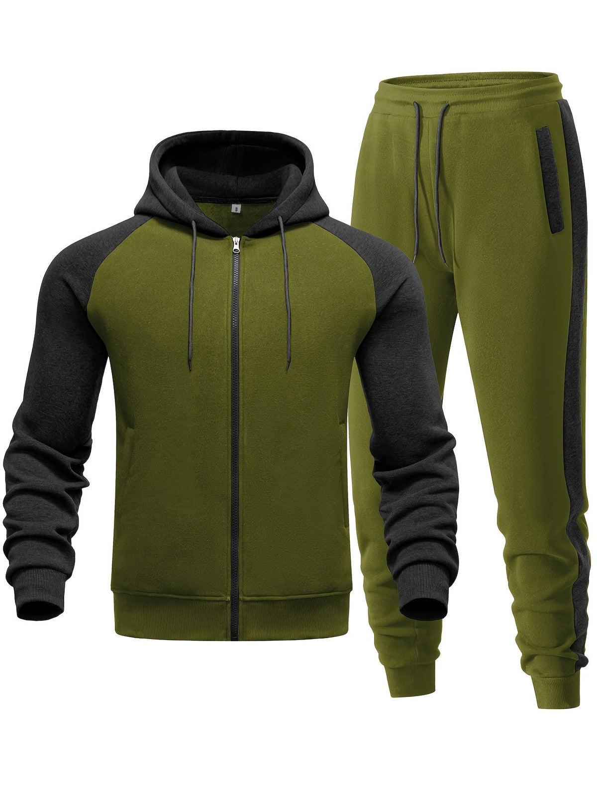 Men's Casual Two-Piece Hoodie and Sweatpants Set