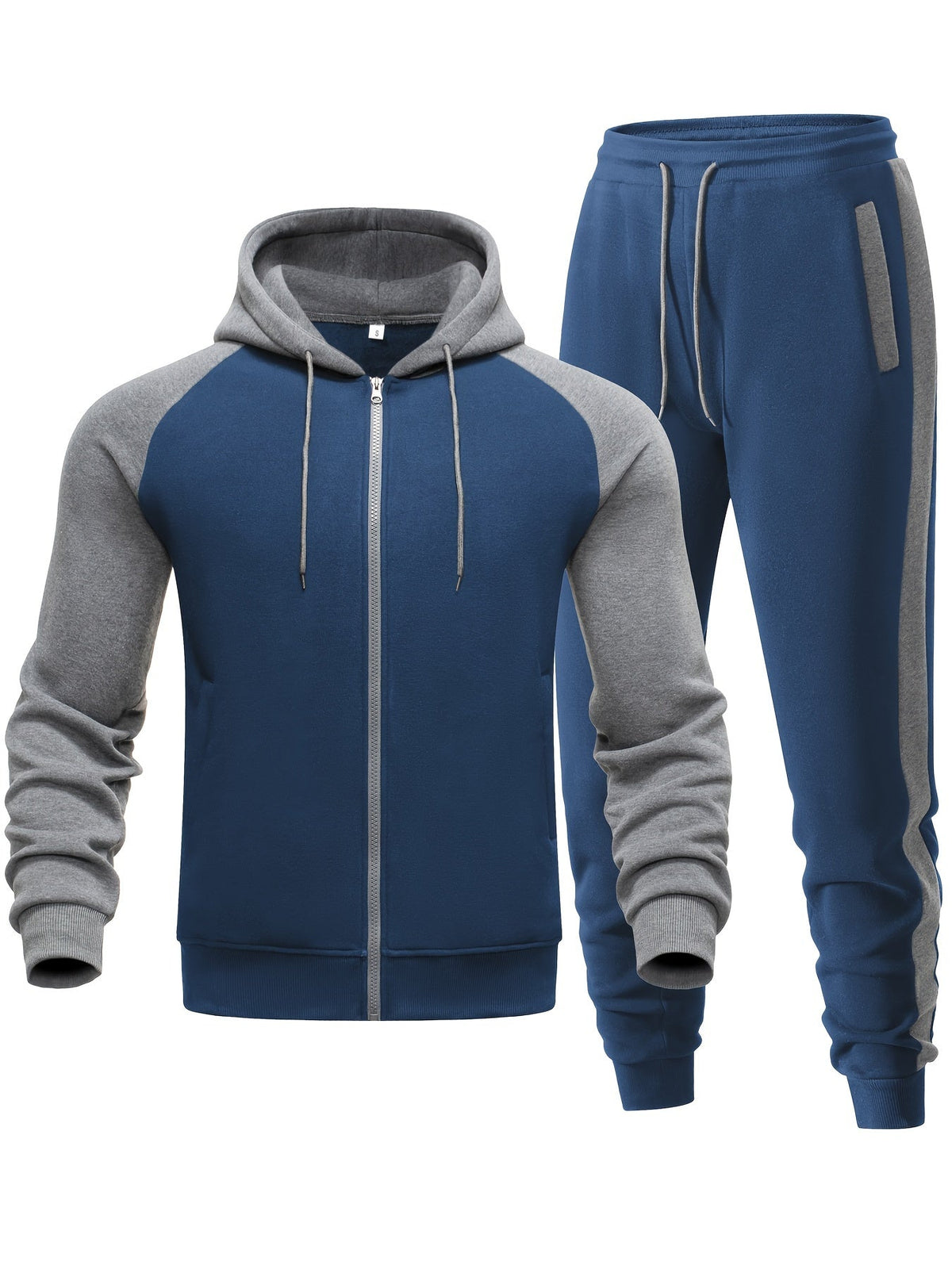 Men's Casual Two-Piece Hoodie and Sweatpants Set