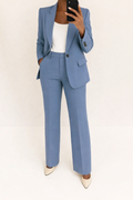 Women's Coordinated Office Wide-Leg Pantsuit