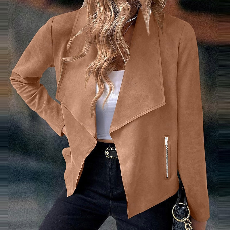Women's Soft Draped Cardigan-Style Jacket