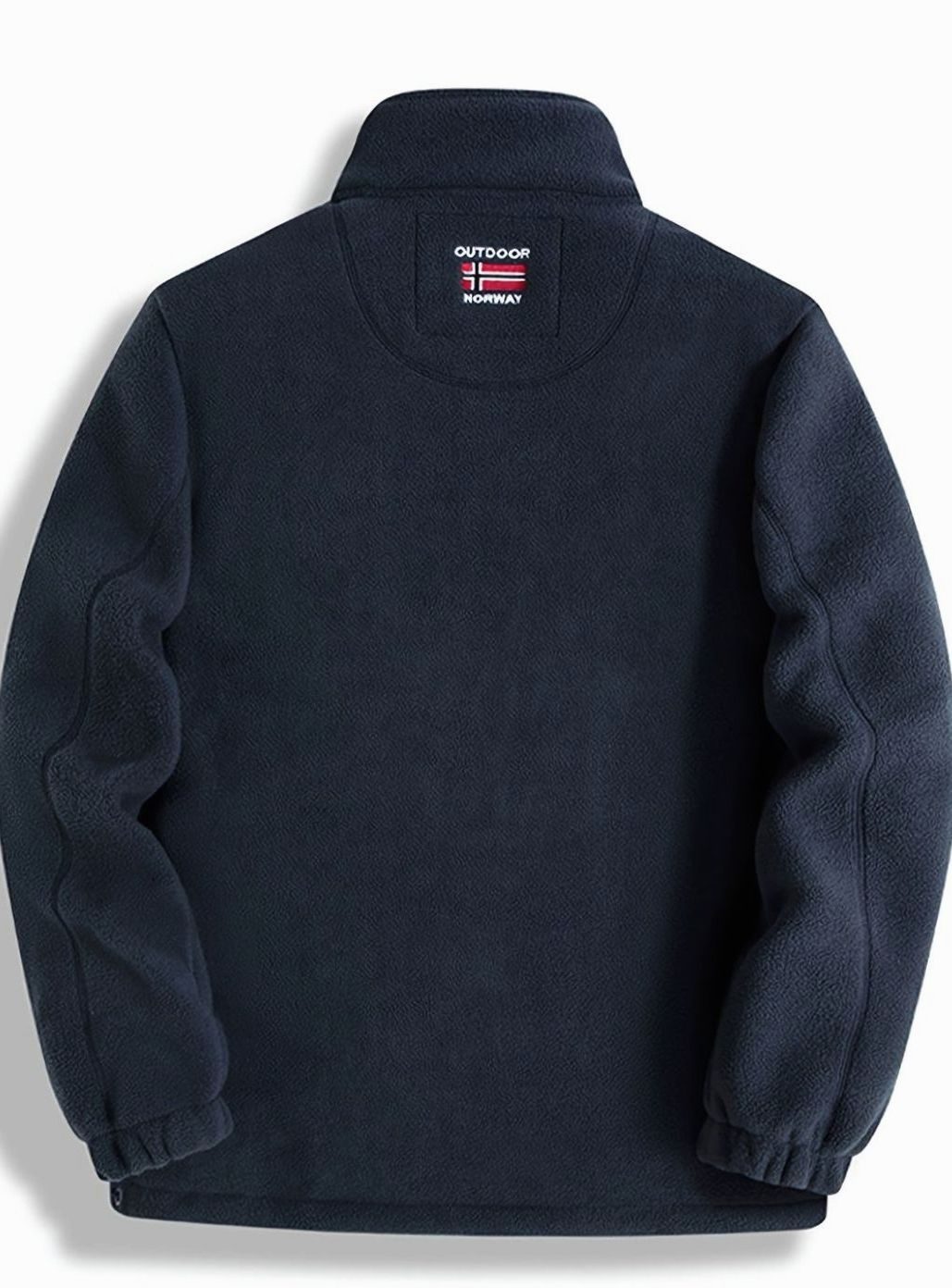 Men's Soft Fleece Full Zip Jacket with Tall Collar