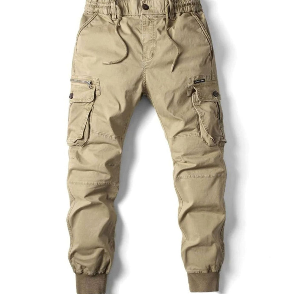 Men's Easy Pull-On Cargo Jogger Pants for Travel
