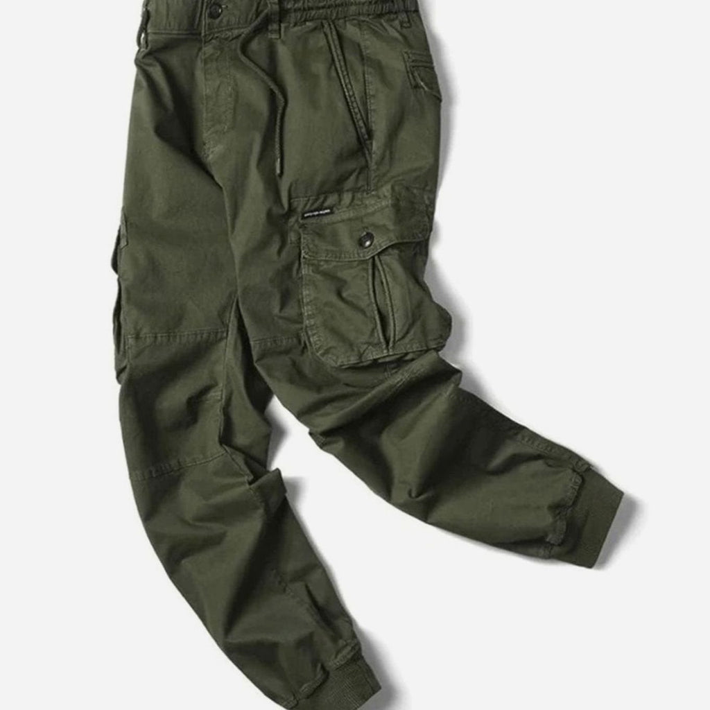 Men's Easy Pull-On Cargo Jogger Pants for Travel