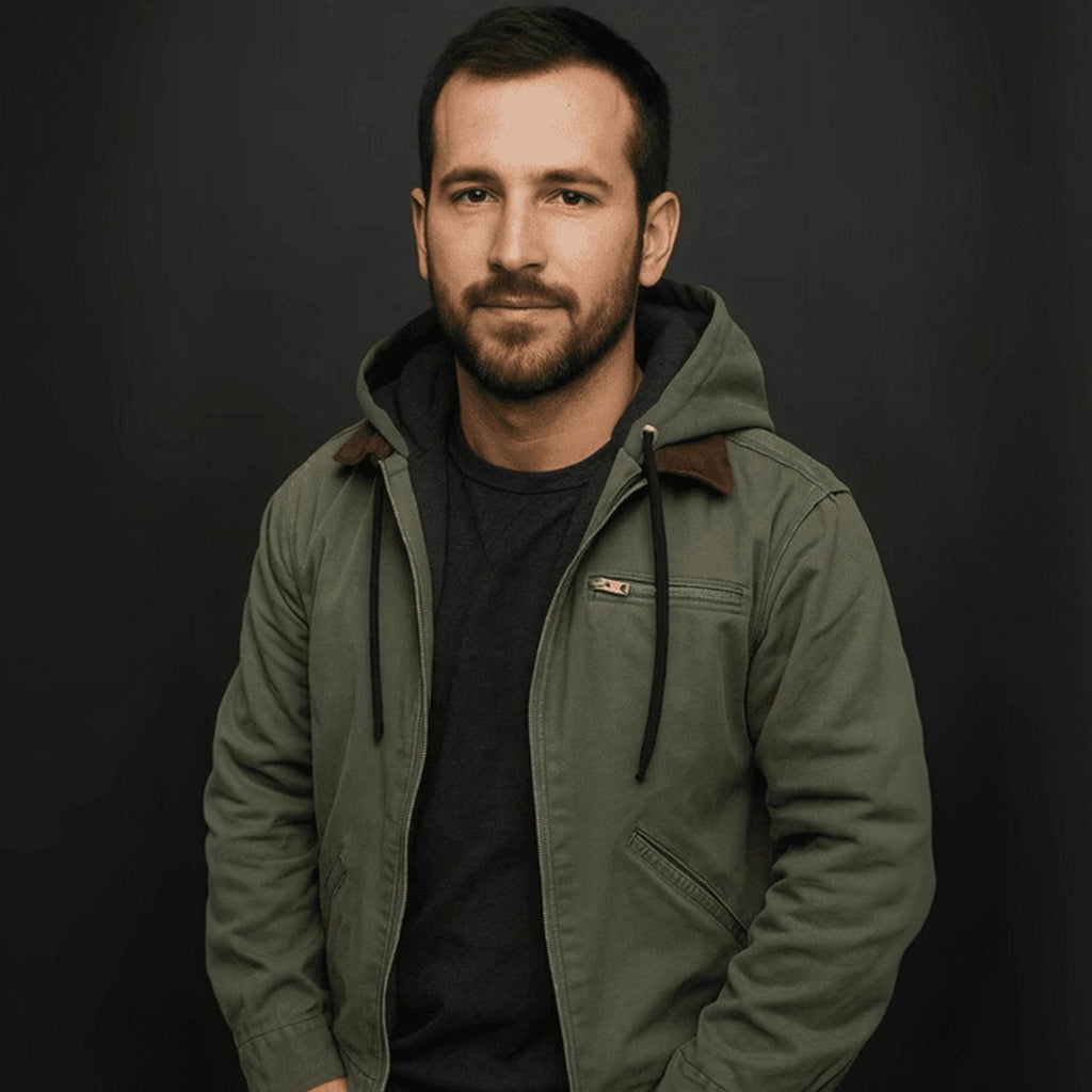 Men's Cold-Weather Zip-Up Hoodie Jacket with Fleece Interior